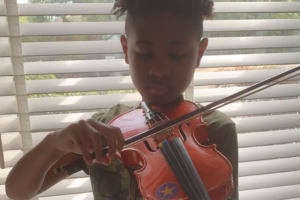 Trey (age 10) playing Ode to Joy by Ludwig Van Beethoven on the violin